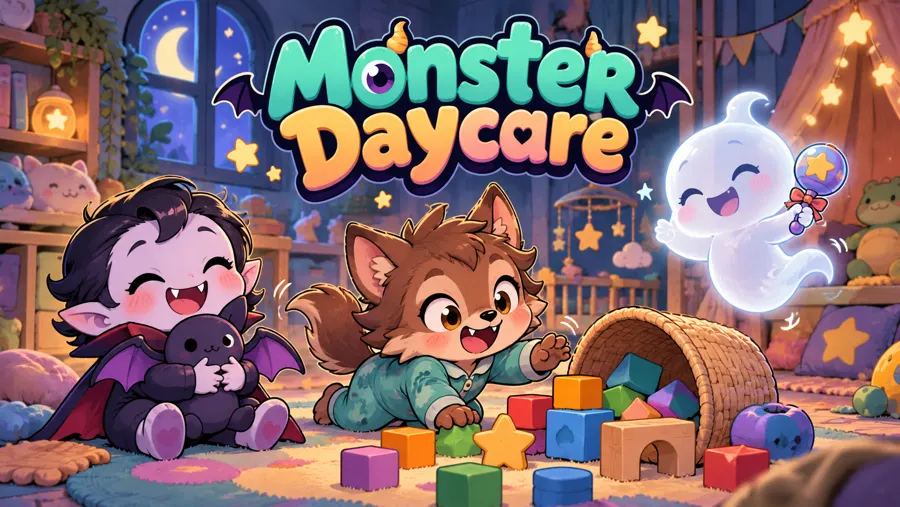 Monster Daycare concept illustration